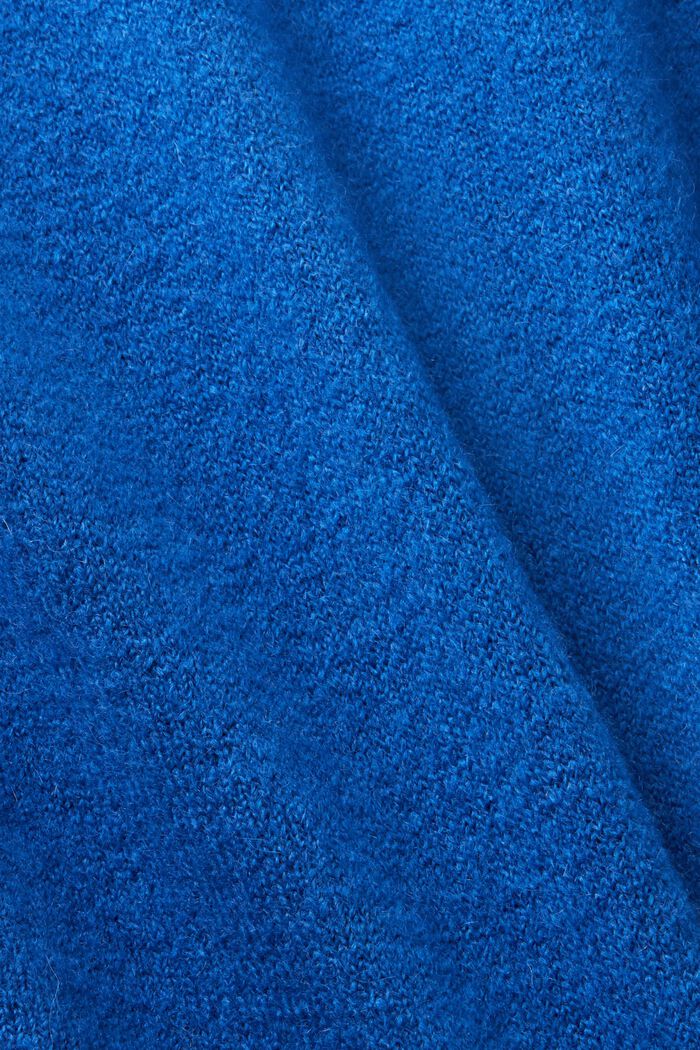 Midi-Strickkleid mit Rollkragen, BRIGHT BLUE, detail image number 5