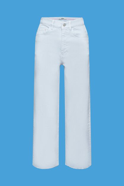Pantalon taille haute à jambes droites, LIGHT BLUE, overview