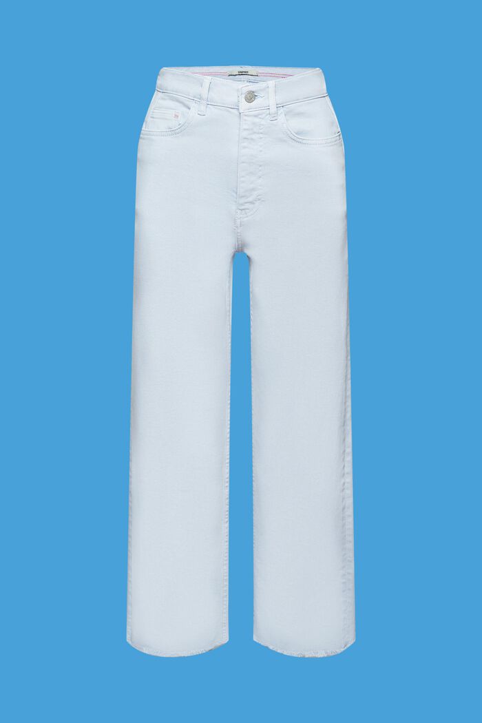 Pantalon taille haute à jambes droites, LIGHT BLUE, detail image number 7