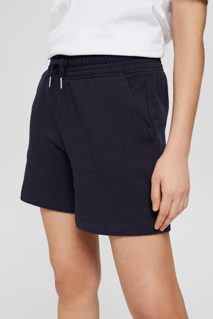 Sweat-Shorts aus Baumwolle, NAVY, detail image number 0