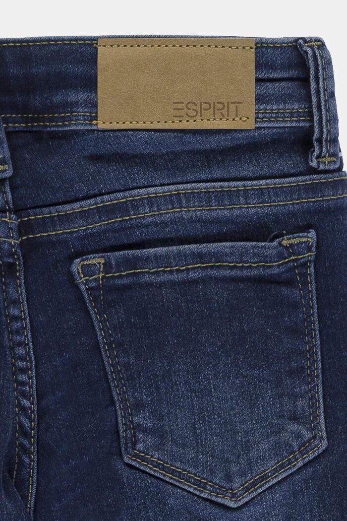 Jean stretch réglable en largeur à taille ajustable, BLUE DARK WASHED, detail image number 2