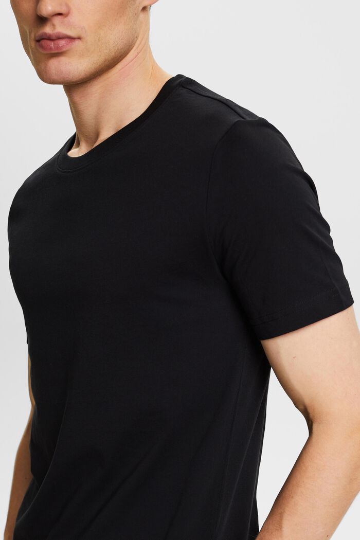 T-shirt en jersey de coton biologique, BLACK, detail image number 2