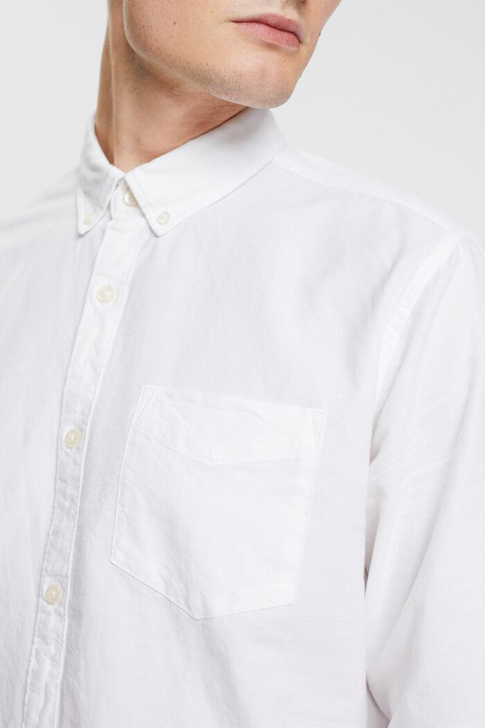 Chemise à col boutonné, WHITE, detail image number 0