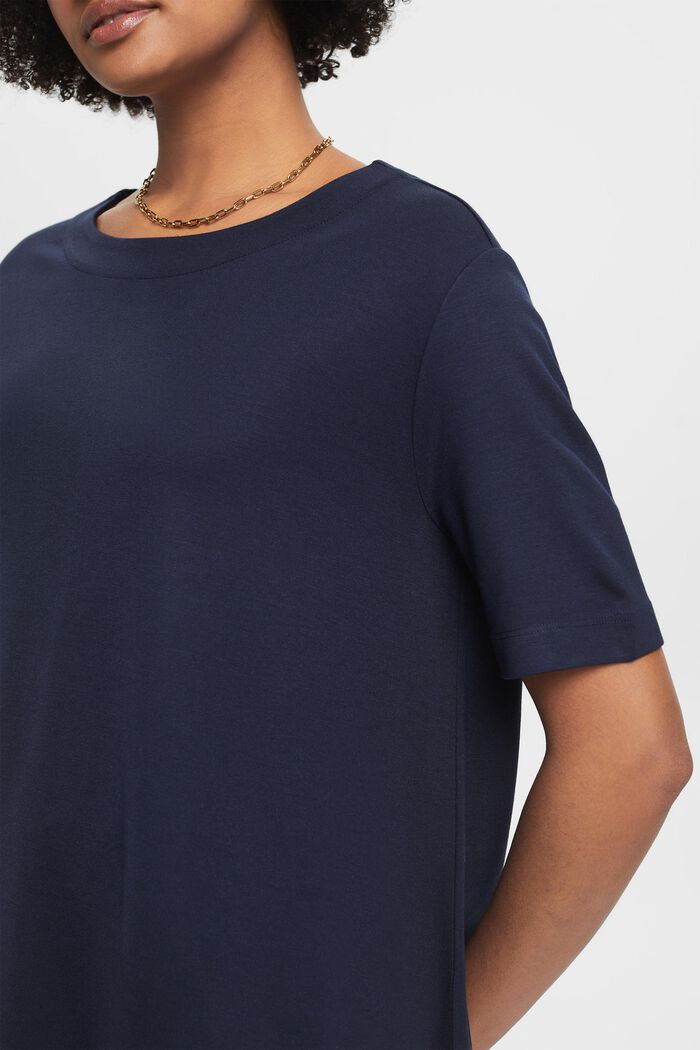 T-Shirt-Kleid aus Jersey, NAVY, detail image number 2