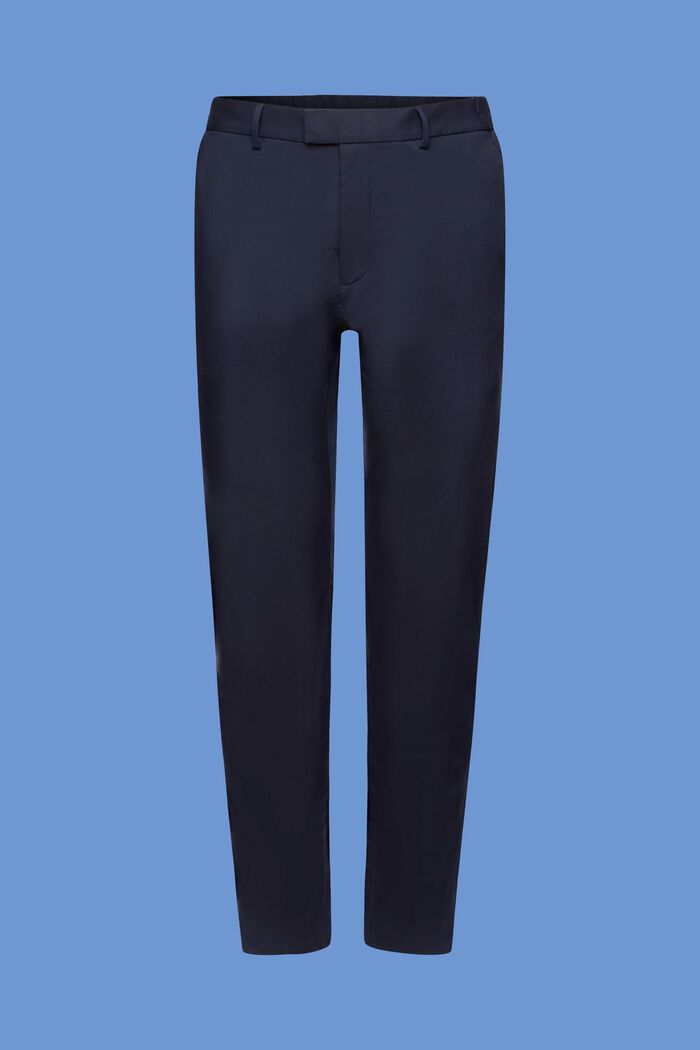 Pantalon chino en popeline, NAVY, detail image number 6