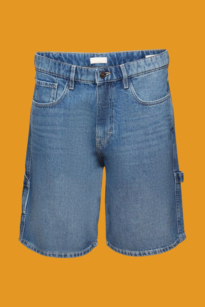 Locker geschnittene Jeansshorts, BLUE MEDIUM WASHED, detail image number 6