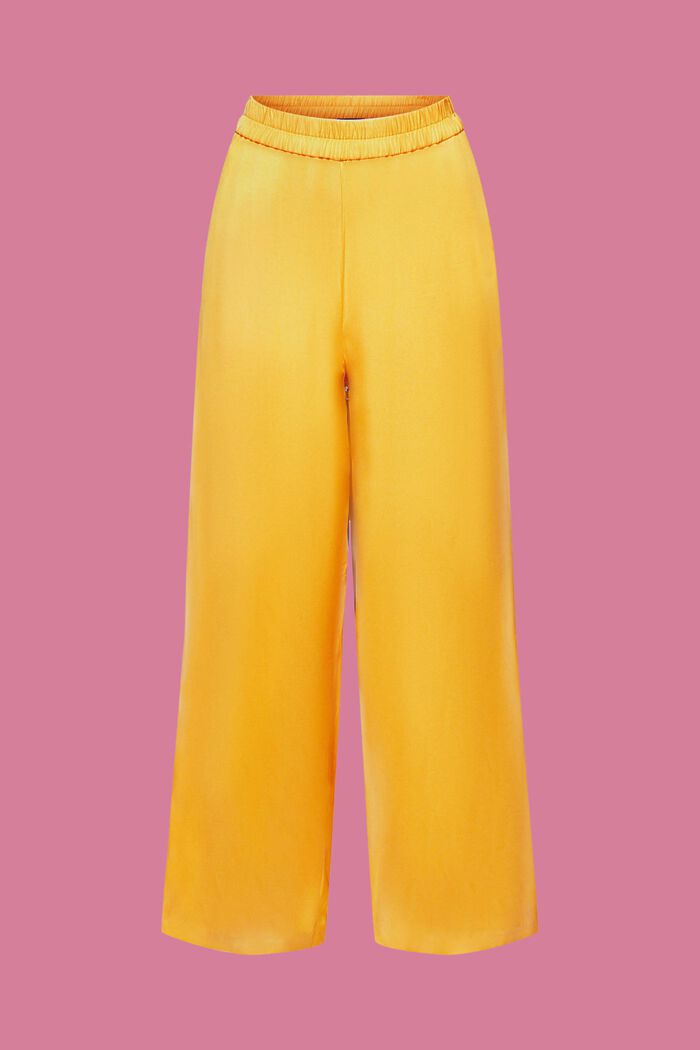 Pantalon à jambes larges, LENZING™ ECOVERO™, SUNFLOWER YELLOW, detail image number 7