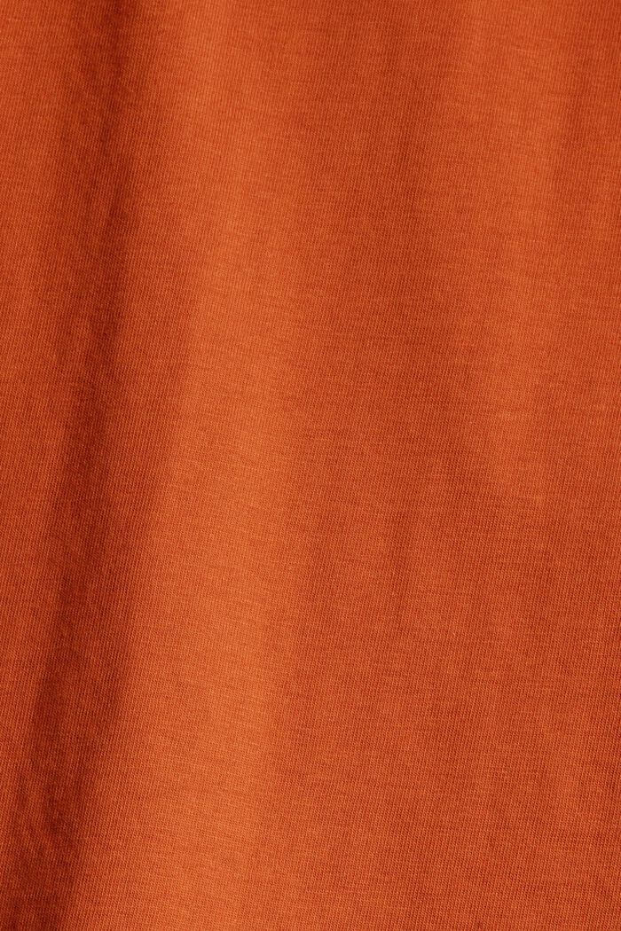Jerseykleid mit Zipper, Bio-Baumwolle, TOFFEE, detail image number 4
