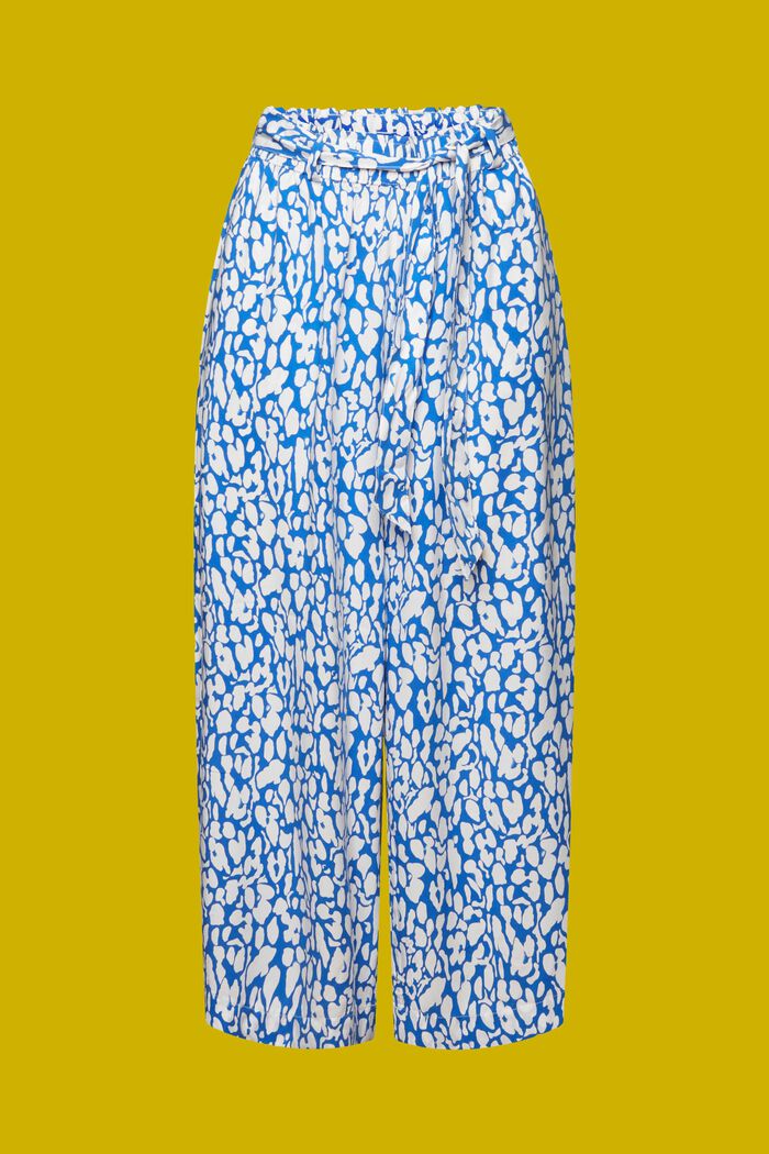 Jupe-culotte à enfiler dotée d’une ceinture à nouer, LENZING™ ECOVERO™, BRIGHT BLUE, detail image number 7
