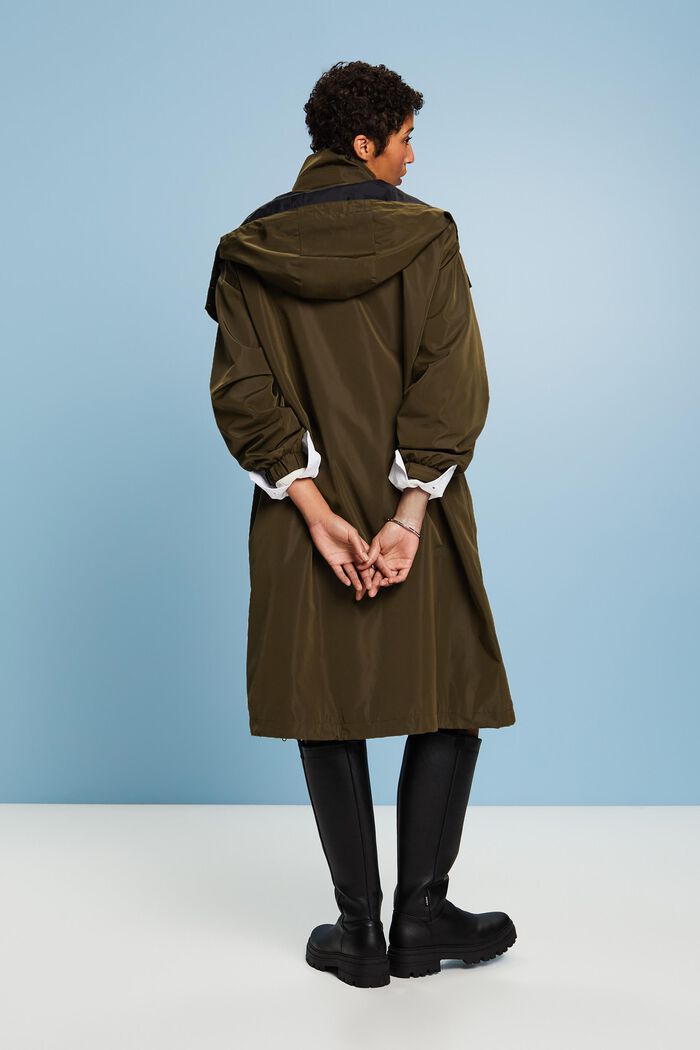 Manteau à capuche amovible, KHAKI GREEN, detail image number 3