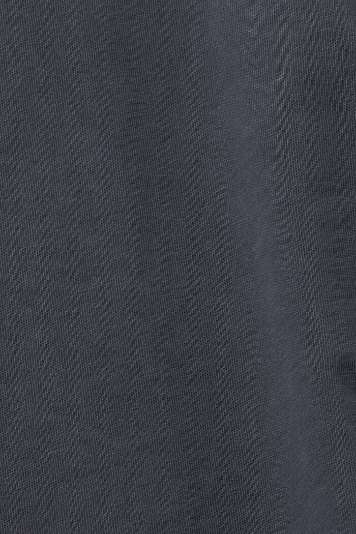 Baumwoll-T-Shirt im Boxy-Stil, BLACK, detail image number 6