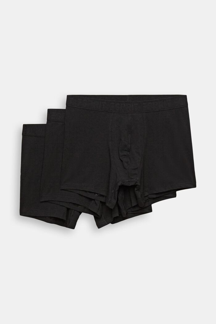 Lot de shorts longs pour Hommes en coton stretch, BLACK, detail image number 0