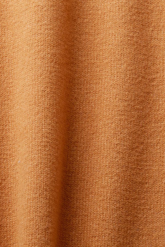 Robe-pull à col droit, NEW CARAMEL, detail image number 5