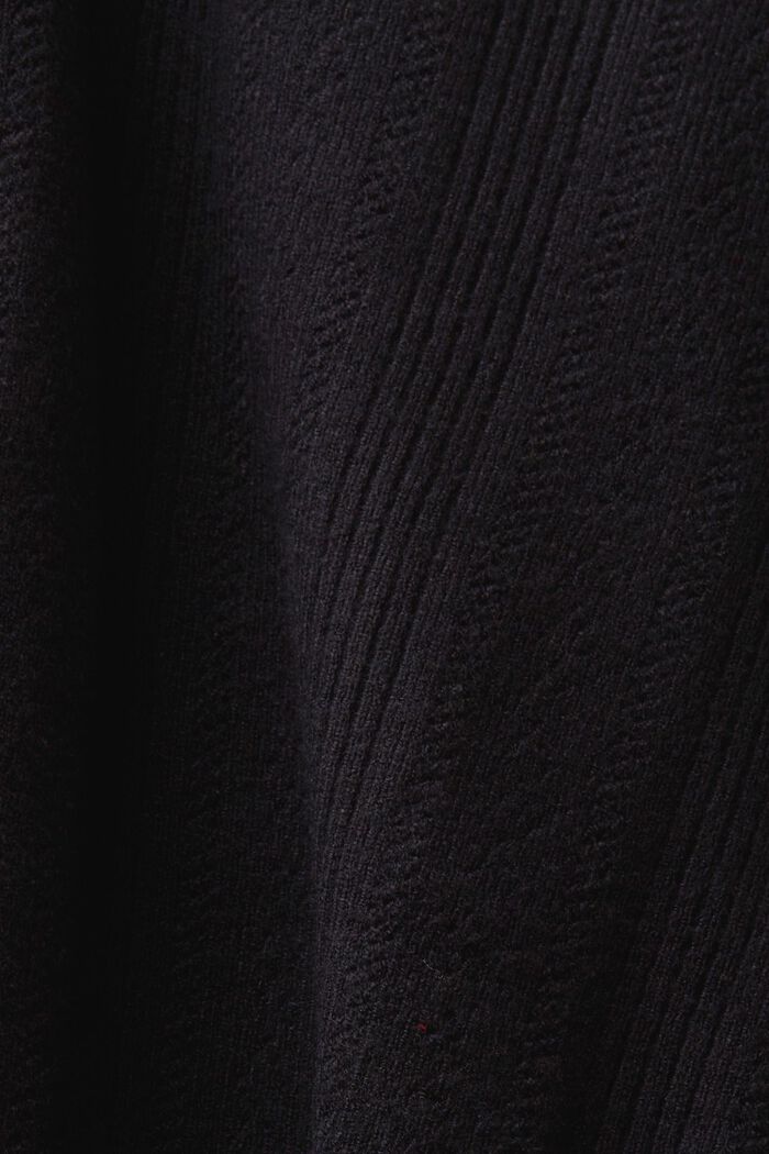 Pointelle-Cardigan, BLACK, detail image number 6