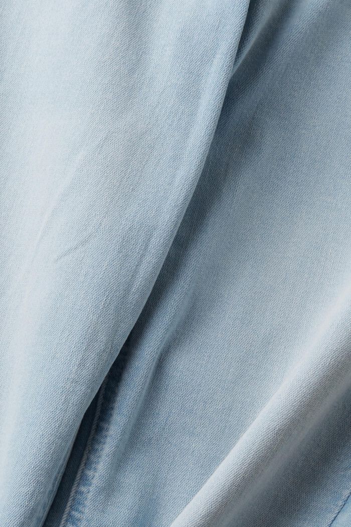 Jean stretch de coupe Slim Fit à taille mi-haute, BLUE BLEACHED, detail image number 6