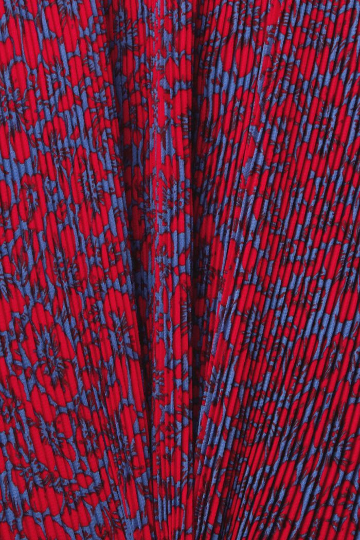 Gemustertes Plisseekleid, BLUE, detail image number 4
