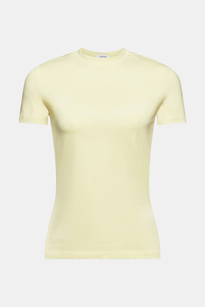 T-shirt à col ras-du-cou, LIME YELLOW, detail image number 6