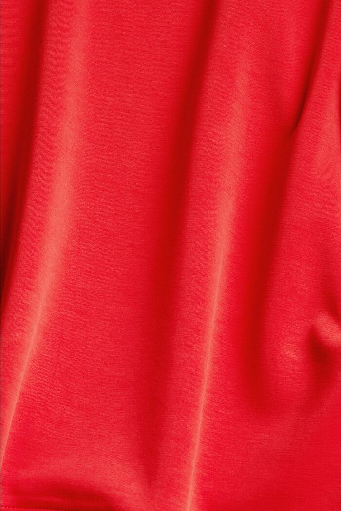 Mit TENCEL™: Sweatshirt mit Seitenschlitzen, ORANGE RED, detail image number 6