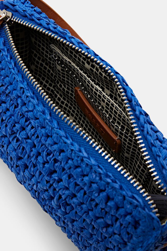 Sac bandoulière en crochet, BRIGHT BLUE, detail image number 3