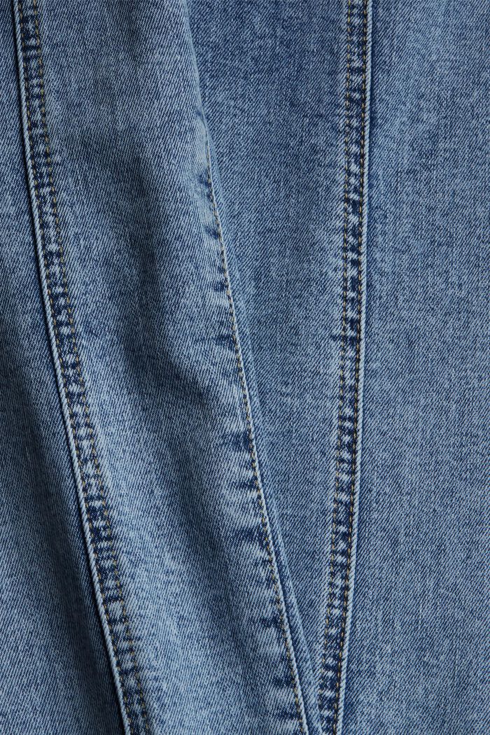 Jeans mit Ziernähten, Organic Cotton, BLUE LIGHT WASHED, detail image number 4
