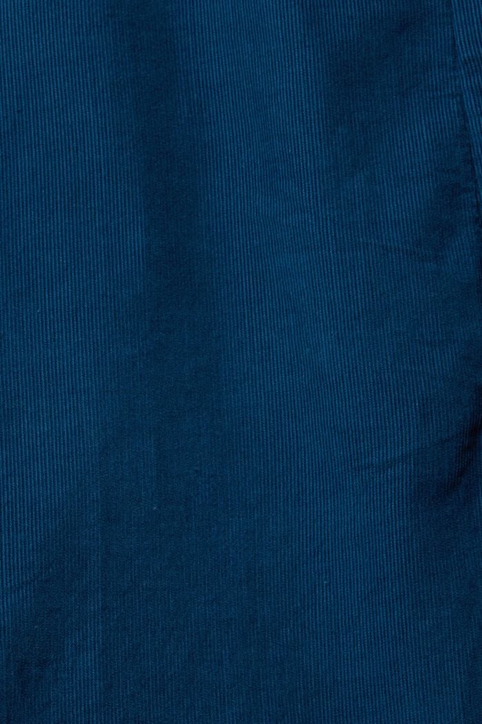Midikleid aus Cord, PETROL BLUE, detail image number 4