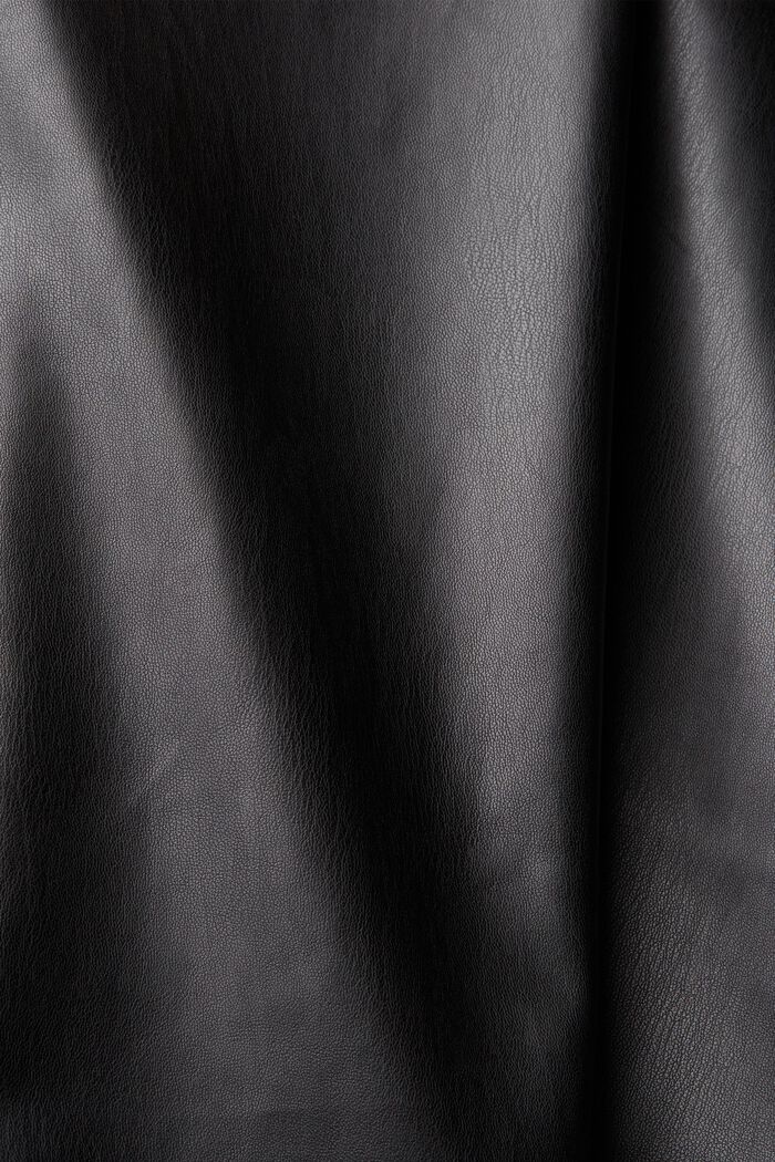Mini-robe en similicuir, BLACK, detail image number 5