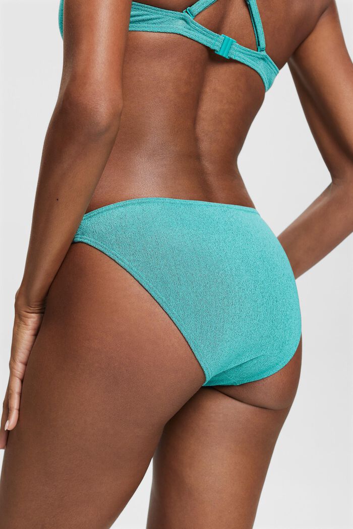 Bas de bikini bicolore, AQUA GREEN, detail image number 4