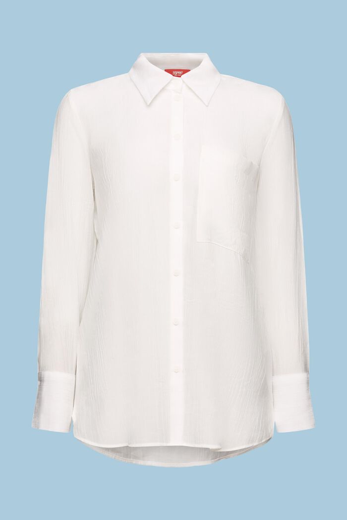 T-shirt froissé à manches longues, OFF WHITE, detail image number 6