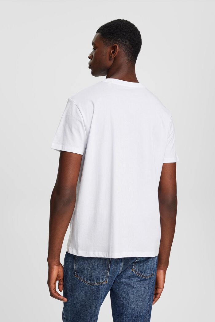 T-Shirt mit Statement-Print, WHITE, detail image number 3