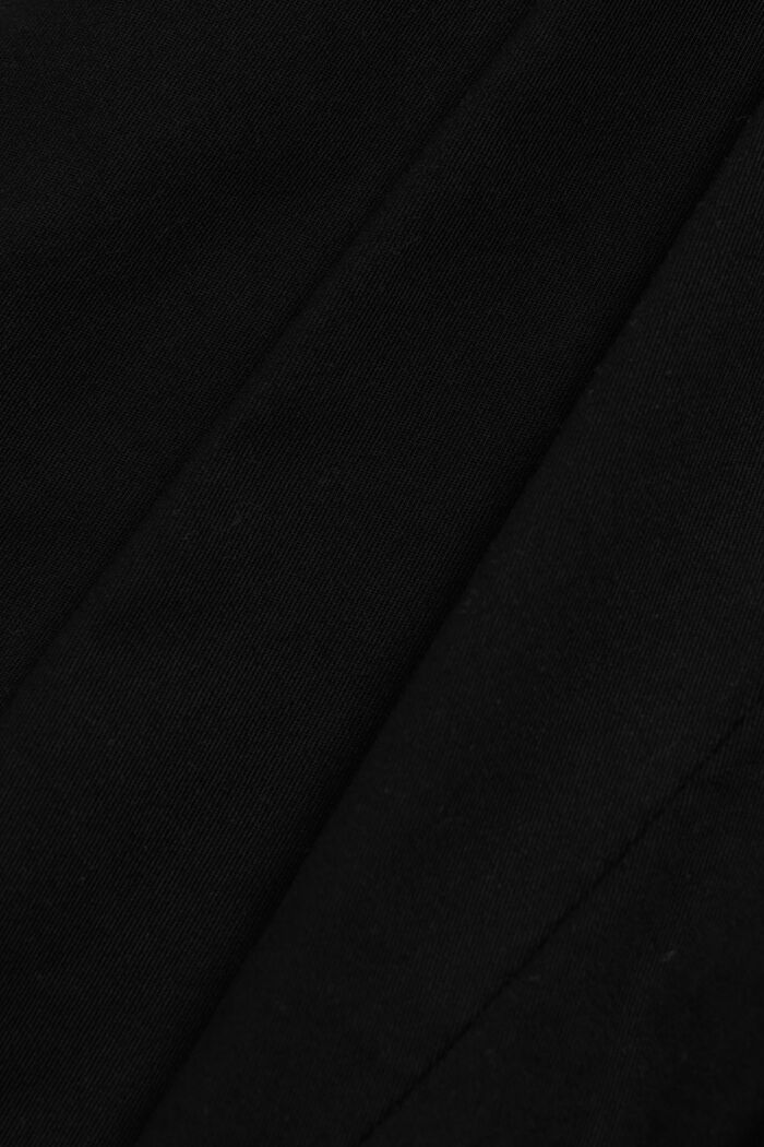 Chinohose mit weitem Bein, BLACK, detail image number 5