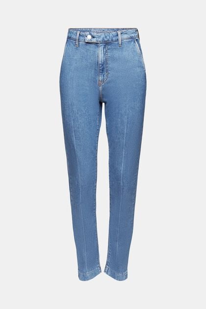 Schmal geschnittene Jeans mit hohem Bund