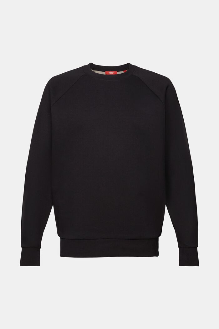 Klassisches Sweatshirt, Baumwollmix, BLACK, detail image number 5
