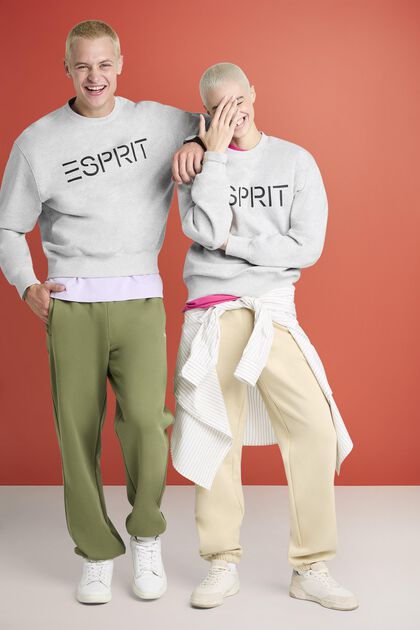 Sweat-shirt unisexe en maille polaire de coton orné d’un logo