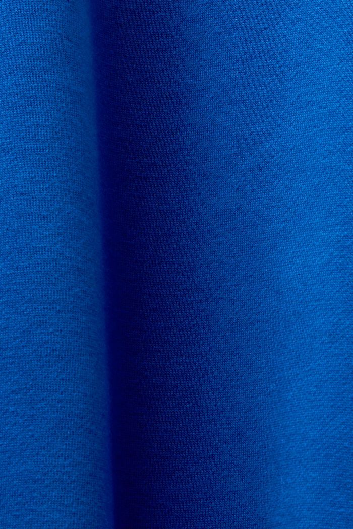 Sweat à capuche unisexe en molleton logoté, BRIGHT BLUE, detail image number 6