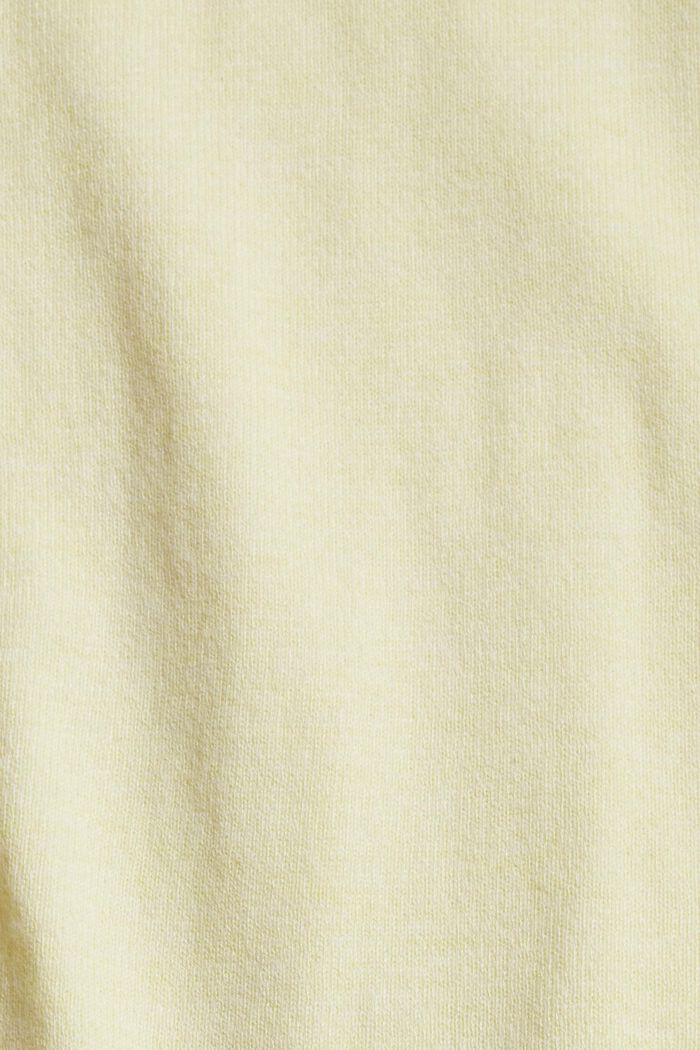 Cardigan en coton biologique mélangé, PASTEL YELLOW, detail image number 1