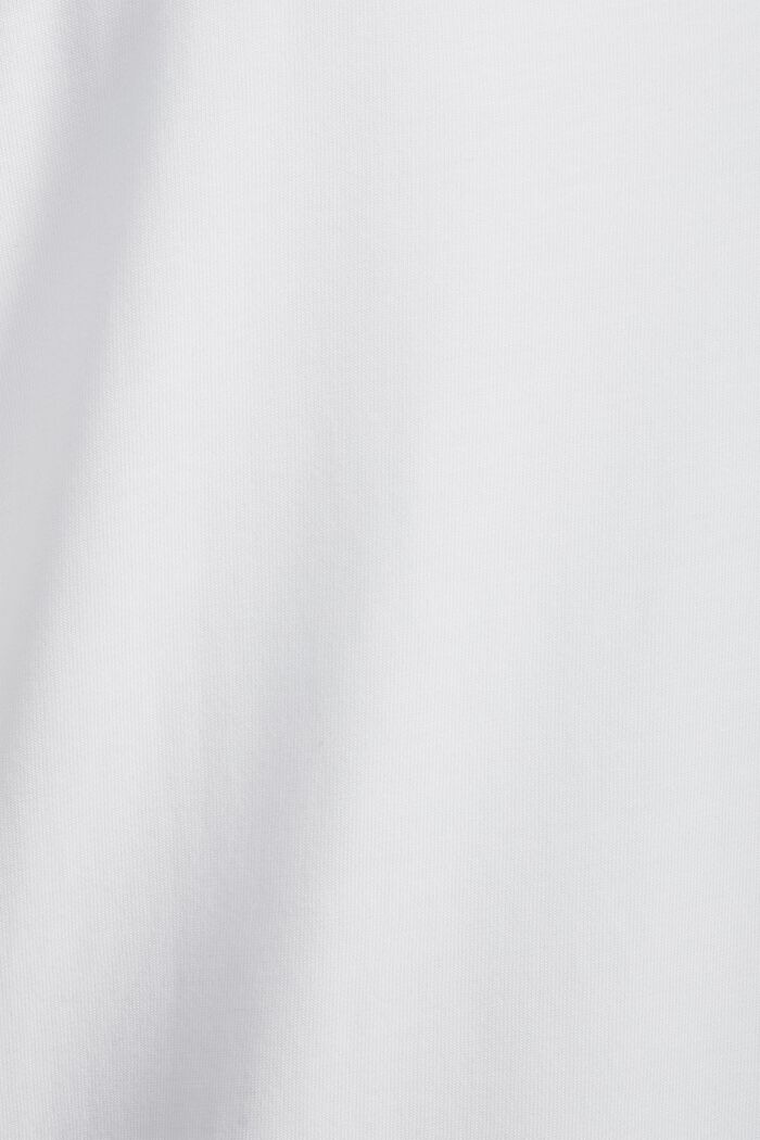 Robe brodée en jersey de coton, WHITE, detail image number 4