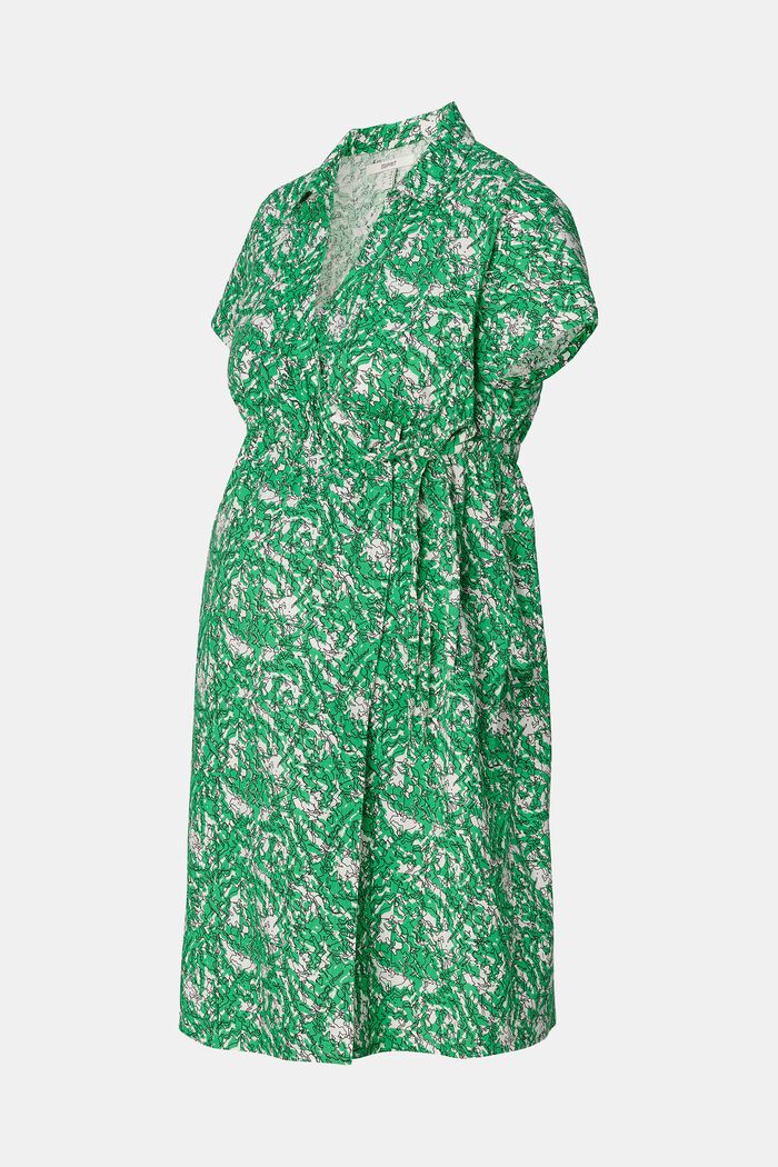 MATERNITY Hemdblusenkleid im Wickeldesign, BRIGHT GREEN, detail image number 5