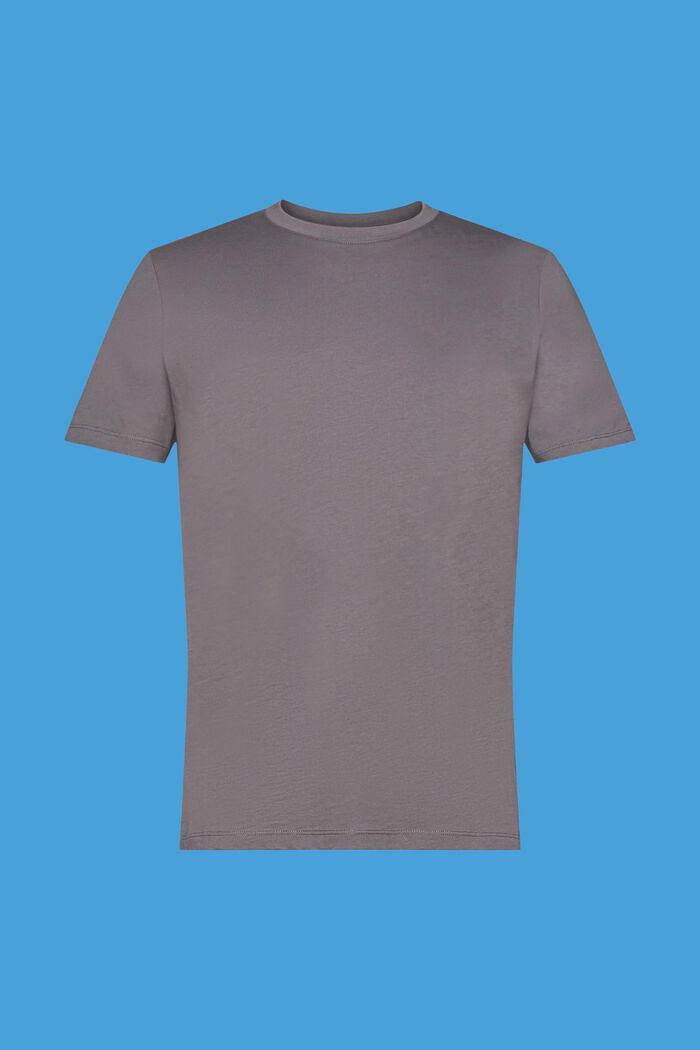 T-shirt en jersey à col ras-du-cou, DARK GREY, detail image number 6