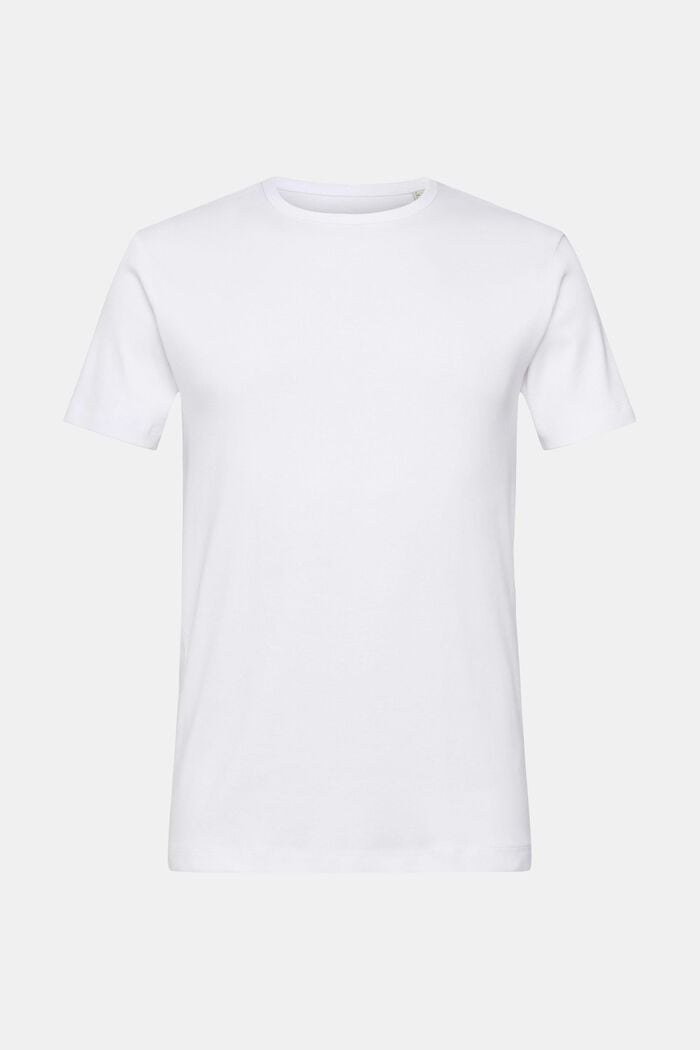 T-shirt en jersey de coupe Slim Fit, WHITE, overview