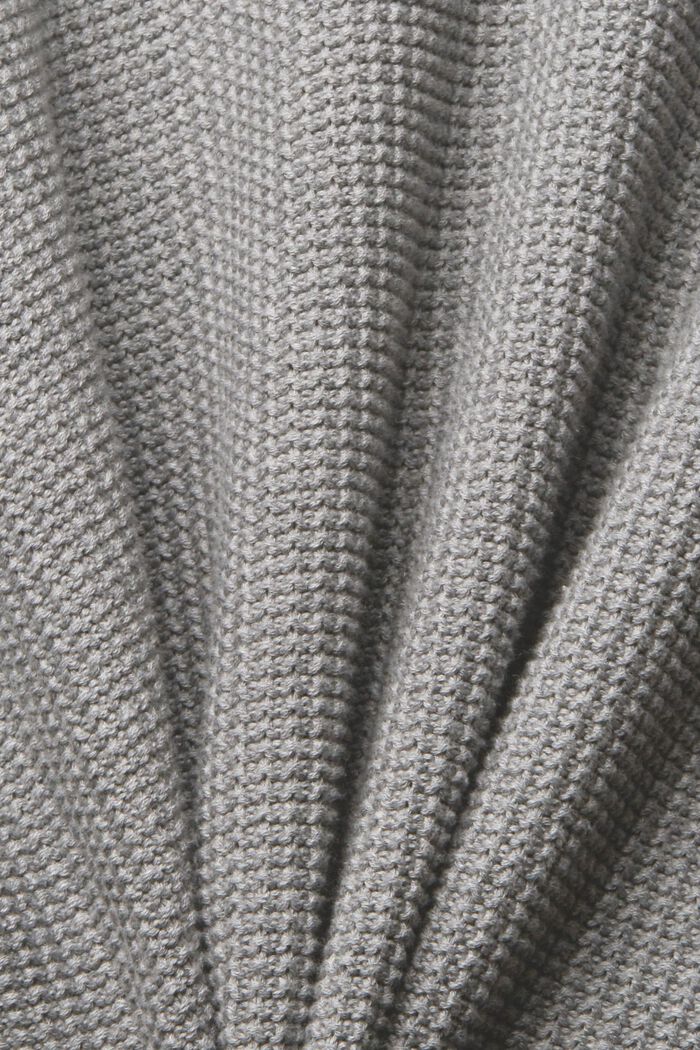 Pullover aus reiner Baumwolle, MEDIUM GREY, detail image number 1