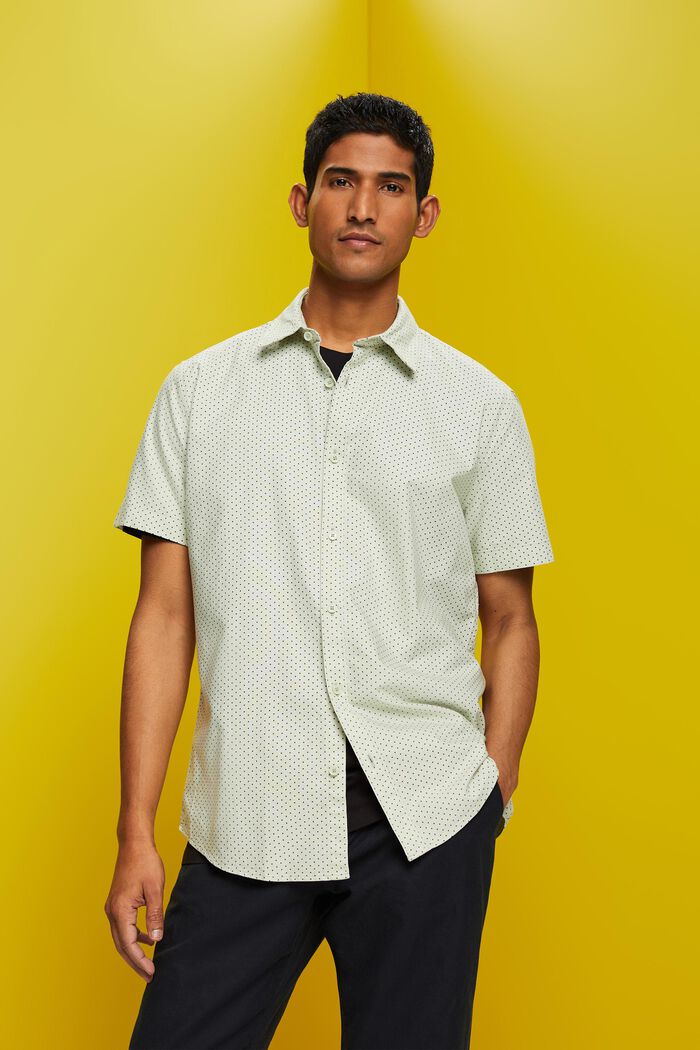 Button-Down-Hemd mit Print, LIGHT GREEN, detail image number 0