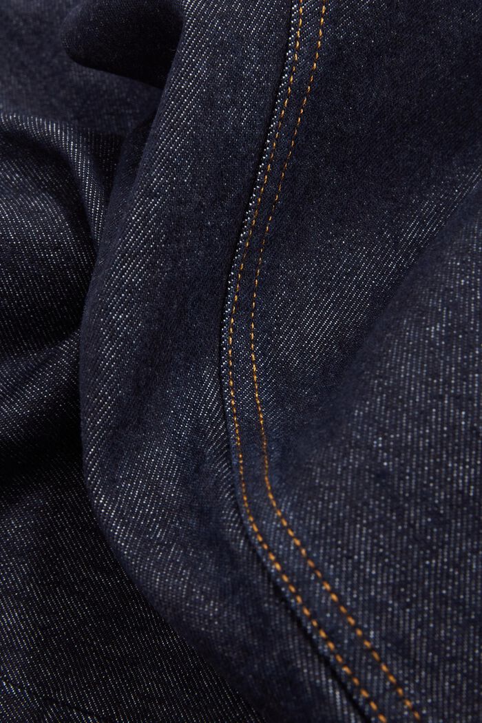 Jeans mit geradem Bein und mittlerer Bundhöhe, BLUE RINSE, detail image number 6