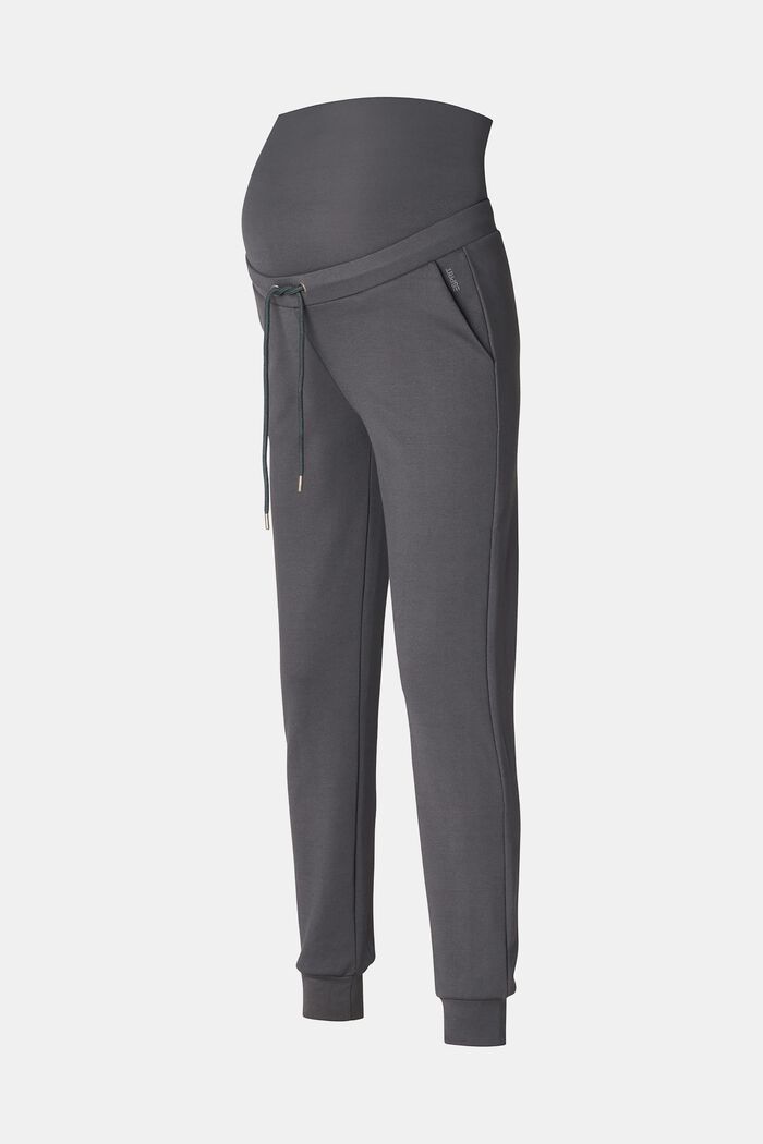 Pantalon de jogging recouvrant le ventre, CHARCOAL GREY, detail image number 1