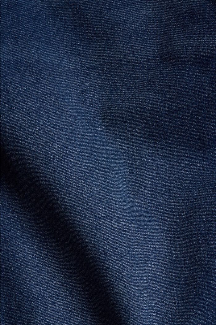 Jean CURVY à effets destroy, BLUE DARK WASHED, detail image number 1