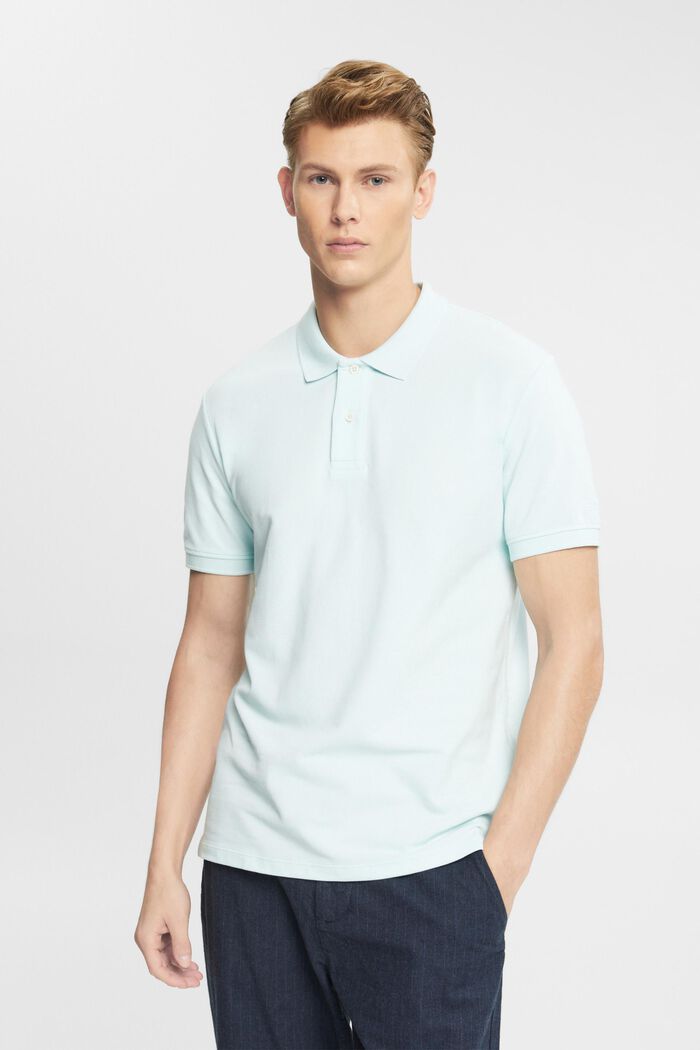 Polo coupe Slim Fit, LIGHT AQUA GREEN, detail image number 0