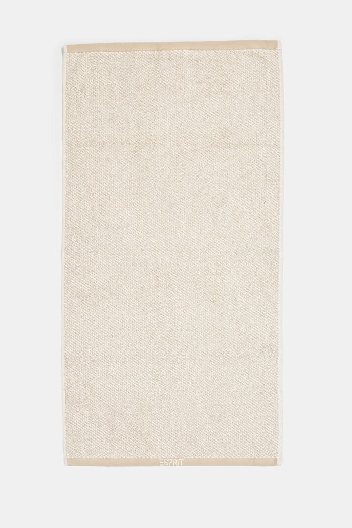 Meliertes Handtuch, 100 % Baumwolle, SAND, detail image number 2