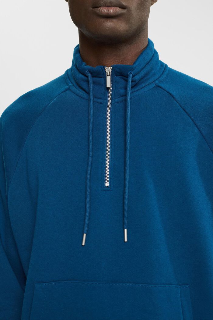 Troyer-Sweatshirt, PETROL BLUE, detail image number 2