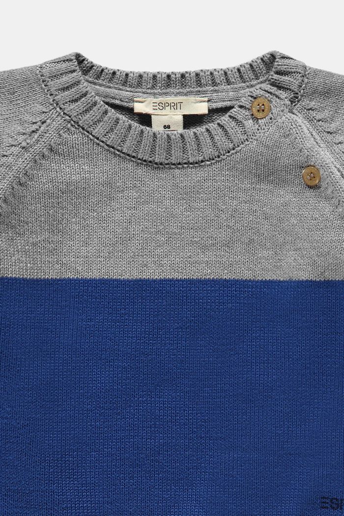 Pull-over rayé, BLUE, detail image number 3