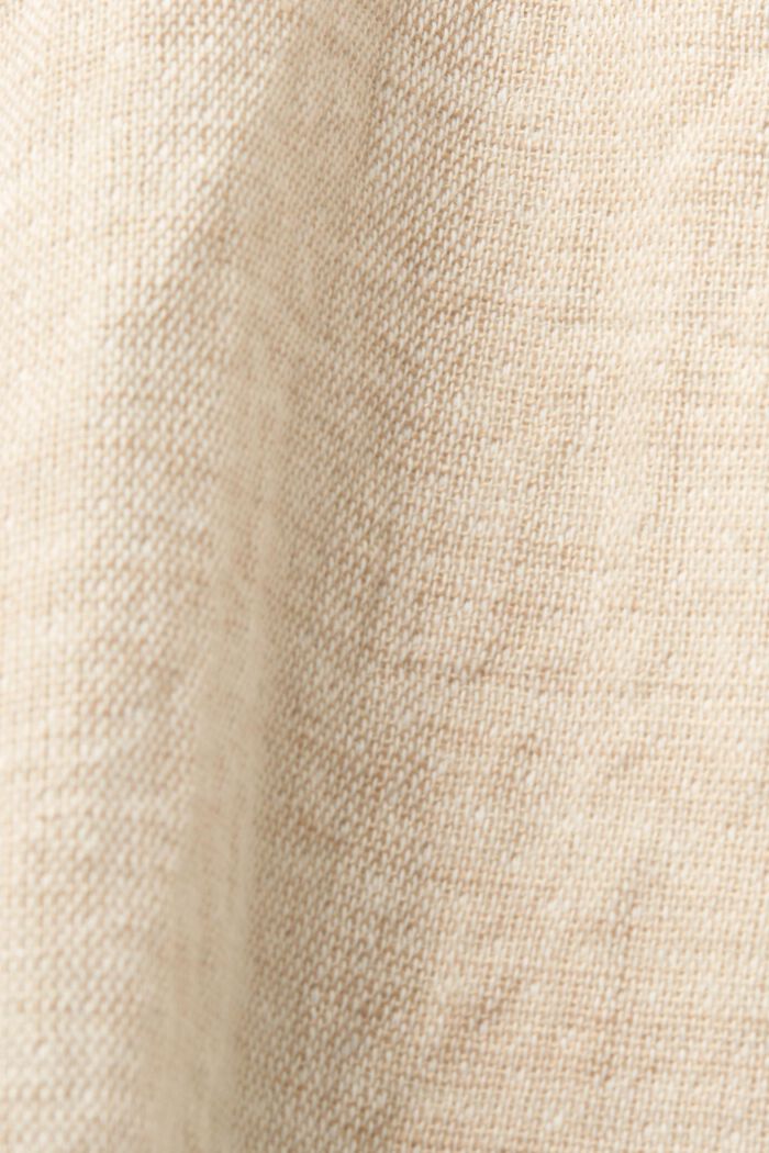 Veste légère en coton et lin, SAND, detail image number 5