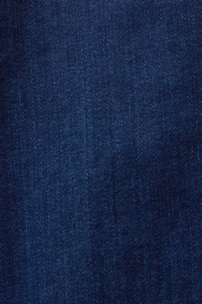 Jean Straight Fit à taille mi-haute, BLUE LIGHT WASHED, detail image number 6